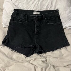 A&F Black Jean Shorts